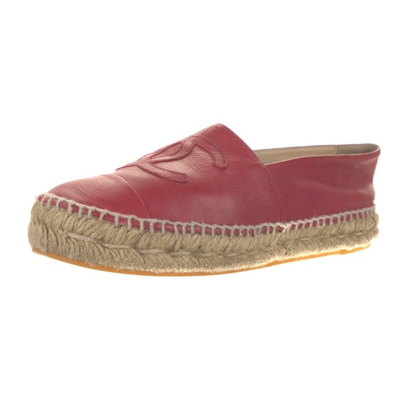 100% Authentic CHANEL Limited Edition Espadrilles | Size 35 | Red - Picture 4 of 5